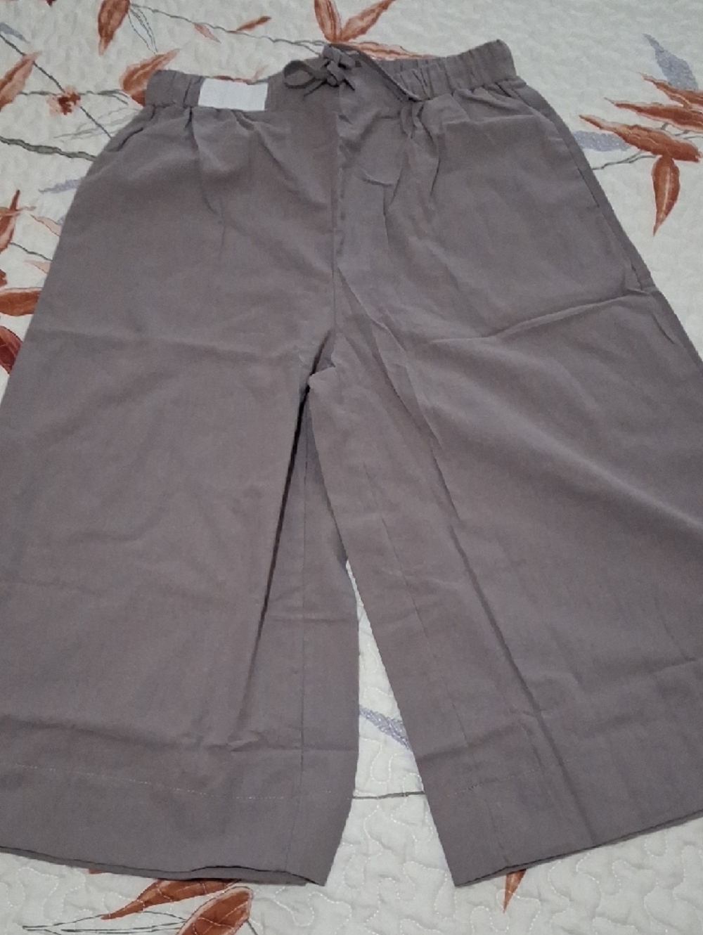 Culotte Split Skirt Elastic Waist Sz Medium